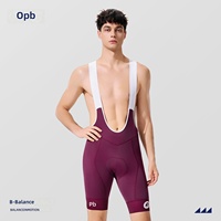 Cuissard de cyclisme pour homme OPB, respirant, absorbant les chocs, haute élasticité, nylon/spandex, rembourrage en chamois, professionnel pour la route