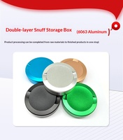 Boîtes à snus métalliques personnalisées, colorées, usinées CNC, en aluminium, gravées au laser, OEM/ODM pour l'emballage du tabac, vente en gros pour les usines.