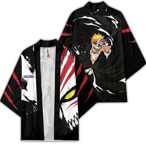 19 estilos Anime BLEACH Kurosaki Ichigo Cosplay camiseta capa Anime japonés Kimono <span class=keywords><strong>Haori</strong></span> Yukata <span class=keywords><strong>ropa</strong></span> Unisex - Product Image 5