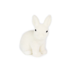 Decoración para fotografía de Pascua Prop decoración de fiesta Pascua blanco hogar mascota paja muñeca conejito - Product Image 6