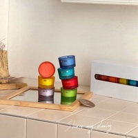 Ensemble de bougies parfumées en cire de soja de couleur personnalisée, boîte cadeau, bougie d'aromathérapie sans fumée pour la relaxation à domicile