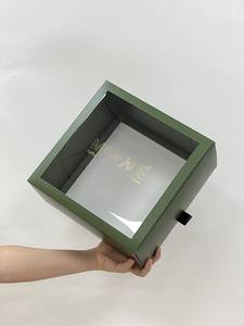 กล่องลิ้นชักพับได้แบบใสกล่องของขวัญพร้อมฝาปิดโปร่งใสของขวัญวันเกิดขนาดใหญ่ราคาโรงงาน - Product Image 2