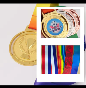 เหรียญโลหะถ้วยรางวัลกีฬาสั่งทำลายพิมพ์ยูวีลายฟุตบอลแผ่นโลหะเคลือบทองเหลืองอัลลอยของขวัญ - Product Image 5