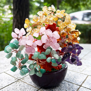 Bán Buôn Bảy Chakra Pha Lê Cây Năng Lượng Tích cực Pha Lê Cây Cuộc Sống Chakra Tiền Cây Phong Thủy Trang Trí - Product Image 3