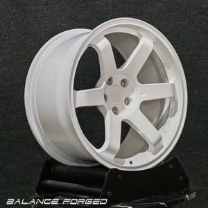 Rines Volk Racing TE37 Plateados Brillantes de 17, 18, 19 y 20 Pulgadas, 5x112, 5x114.3, 5x120, Rines Forjados para Civic, M2, M3, M4, <span class=keywords><strong>GT</strong></span>-R, IS, <span class=keywords><strong>Mazda</strong></span> - Product Image 3