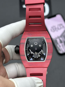 Custom Designer Style Luxurious Carbon Fiber Skull <b>Skeletonized</b> Movement Tourbillon <b>Automatic</b> Mechanical <b>Watch</b> for Men - Product Image 5