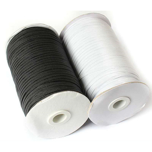 Dây thun dệt phẳng polyester co giãn cao 5mm/6mm/8mm/10mm/12mm dùng cho may mặc và tập luyện - Product Image 1