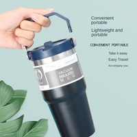 Gran oferta, vaso de viaje al vacío con aislamiento de acero inoxidable moderno de 20oz y 30oz, logotipo personalizado, taza de coche, botella de agua para exteriores