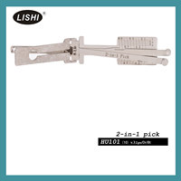 Herramienta LISHI HU101 2 en 1 de Acero Inoxidable para Abrir y Decodificar Cerraduras de Automóviles, para Cerrajeros Profesionales