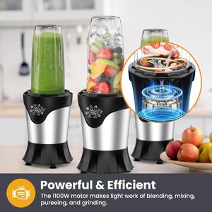 Licuadora Mezcladora Trituradora de Alimentos PC-2119 con Motor Potente, Licuadora Personal Eléctrica con Botón de Presión para Cocina y Hogar - Product Image 3
