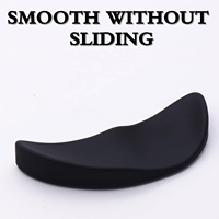 Repose-poignets ergonomique en silicone noir et blanc pour souris avec support pour la paume et la main – En stock