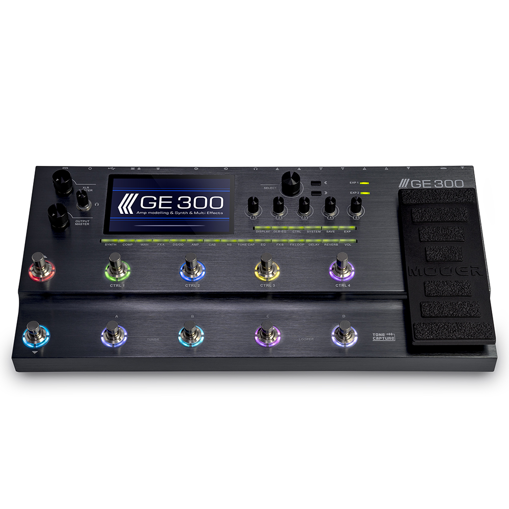 MOOER GE300 Guitar Effect Pedal - 164 Effects & 30min Loop