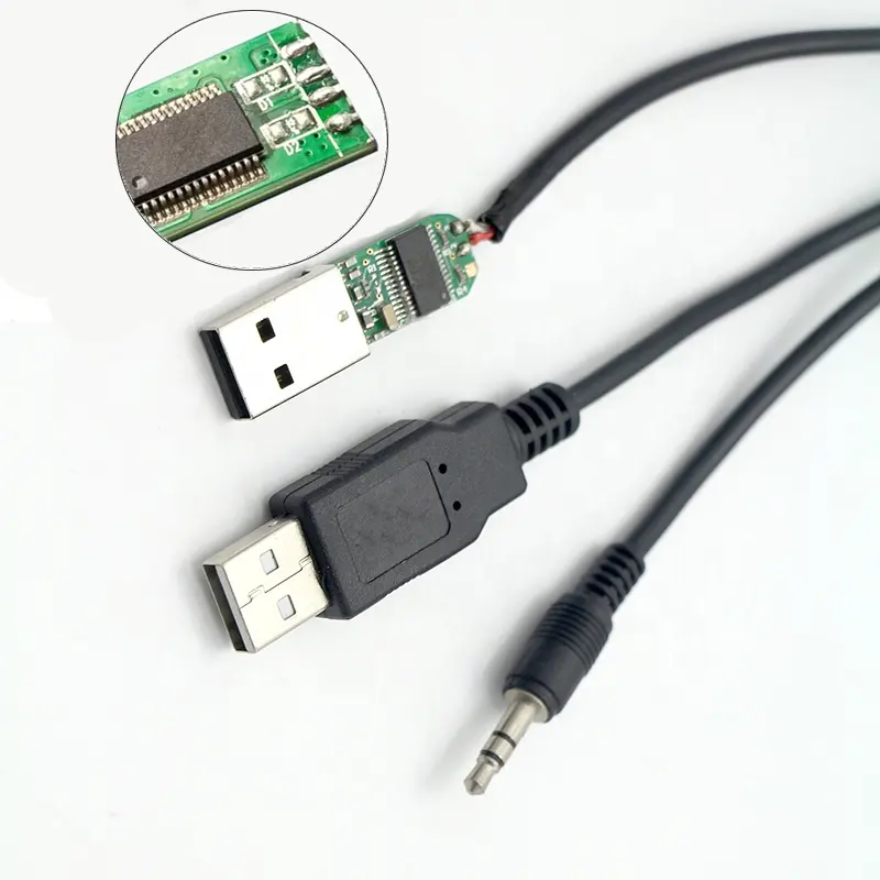 Wavelink 3.3V 5V USB to Uart DC 3.5mm2.5mmオーディオジャック (スピーカーアダプターケーブル用)