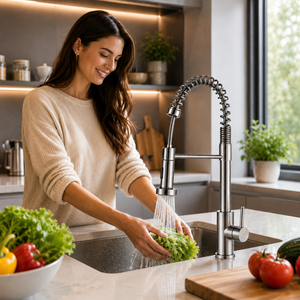 SANIVITAL <span class=keywords><strong>Rubinetto</strong></span> Commerciale Monoforo Estraibile Moderno in Acciaio Inossidabile <span class=keywords><strong>per</strong></span> <span class=keywords><strong>Cucina</strong></span> - Product Image 2