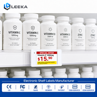 LEEKA Etiquetas Electrónicas Digitales para Estantes ESL, Módulo de Pantalla de Papel Electrónico para Etiquetas de Precio Inteligentes para Tiendas de Cosméticos