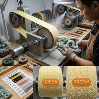 Bande abrasive diamantée carrée en résine durable avec rehausseurs Rez pour le polissage du métal 1200 #