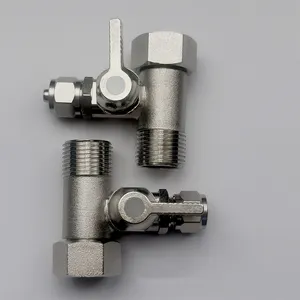 3/8\" 1/4\" Factory Stainless Steel SS304 SS316 NPT Full Port Thread Push In Pipe Fitting Valve Ball for RO Water System