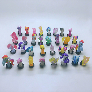HLC004 Mini Monster Sucker Fidget Toy 10pz/set Modellini in Capsule Cartoni Animati Pony Action Figure Giocattoli con Ventosa <span class=keywords><strong>per</strong></span> <span class=keywords><strong>Bambini</strong></span> - Product Image 1