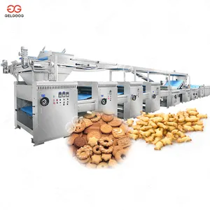 Máquina para hacer galletas con forma de pez de palo de consumo reducido Líneas de fabricación de galletas de alta producción