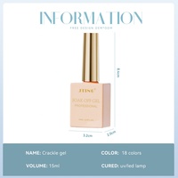 JTING Vernis à ongles effet craquelé unique et populaire, 18 couleurs, haute pigmentation, kit de vernis à ongles craquelé, OEM, personnalisation privée