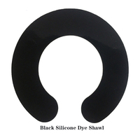 Châle de coiffure personnalisé, barbier noir en Silicone, châle imperméable, teinture de cheveux, collier de cheveux, permanente, coupe de cheveux, maquillage pour Salon
