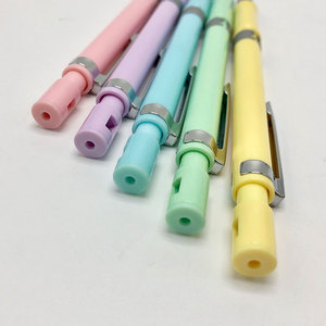 OEM lindo Metal Clip plástico niñas bala Push lápiz promocional mecánico lápiz 3mm lápiz mecánico con sacapuntas - Product Image 1