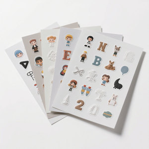 สติกเกอร์ลายการ์ตูนรูปจูบแบบใสส่วนบุคคลกันน้ำพิมพ์ลาย A6 A5 A4ออกแบบได้ตามต้องการ - Product Image 4