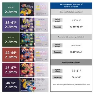 <span class=keywords><strong>Palio</strong></span> CJ8000 <span class=keywords><strong>raquette</strong></span> de tennis de table double face en caoutchouc mi-table Type d'attaque rapide boucle d'arc double face en caoutchouc inversé - Product Image 2