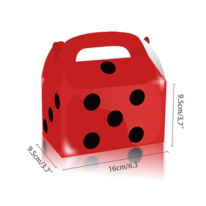 Huancai <span class=keywords><strong>Casino</strong></span> Party Favors <span class=keywords><strong>Candy</strong></span> Treat Boxes 12 PCS Dados Caja de regalo de papel Cookie Goodies Box para Game Night Party Supplies - Product Image 2