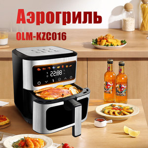 oulemei vente en gros 6,5l appareil de cuisine domestique mini four électrique numérique friteuse sans huile friteuse à air intelligente pizza - Product Image 1