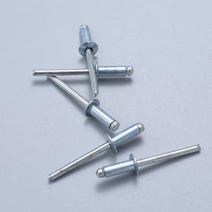 Fabricant de rivets aveugles DIN7337 rivets aveugles pop en aluminium à tête plate peinte en couleur de type ouvert - Product Image 4
