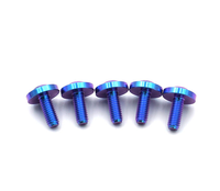 Haute qualité Gr5 titane prune tête vis autotaraudeuse boulon couleur disque tête moto modifié voiture coque titane vis