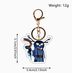 Lote al por mayor de llaveros de acrílico con colgantes de plástico de <span class=keywords><strong>personajes</strong></span> de anime - Product Image 6