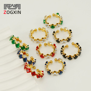 Zogxin Fashion Rings Geometric <b>Square</b> Zircon <b>Adjustable</b> For Women Party Jewelry - Product Image 1