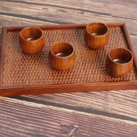 Ziziphus Jujuba Holz Kleiner Becher Massivholz Tee Wein Kaffee Tasse 50ml Antike Lackfarbe