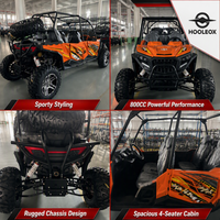 Buggy tout-terrain haute performance 4x4 à essence 800cc 4 places certifié EPA L7E T1B 2026 SSV SxS Racing Orange