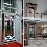 2-5 Katlı İç Mekan Stiltz Tipi Ev Asansörü 210kg Paslanmaz Çelik Yolcu Asansörü, Kompakt Kazasız ve Enerji Tasarruflu