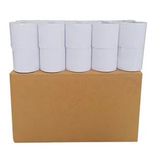 Vente en gros 57x40mm papier thermique reçu rouleaux Pos papier thermique rouleaux enregistrer papier de caisse