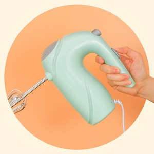 Batteur à œufs électrique Zhigao 120W, mini-mixeur portatif pour la pâtisserie, la fouettée de crème et de pâte, boîtier en plastique - Product Image 2