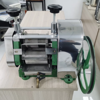 Presse à jus de canne à sucre commerciale en acier inoxydable avec séparateur de pulpe