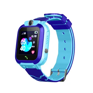 Q12儿童全球定位系统智能手表SOS跟踪器sim卡手机可穿戴设备2G Q90 Q100相机智能手表