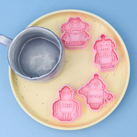 Moule à Biscuit Intelligent 3D Cartoon de la Série Robot pour DIY Argile Animation & Baking Imprimé Biscuit Tool
