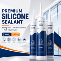 Mastic silicone pour verre à faible odeur, anti-âge, anti-affaissement, pour le remplissage de joints et l'étanchéité des maisons préfabriquées, commande en gros