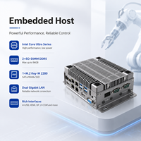PC industriel embarqué compact et mini, faible consommation, CPU J6412 N97, ports I/O riches, 32 Go de RAM, 1 To de stockage pour borne interactive intelligente et terminal de vente au détail