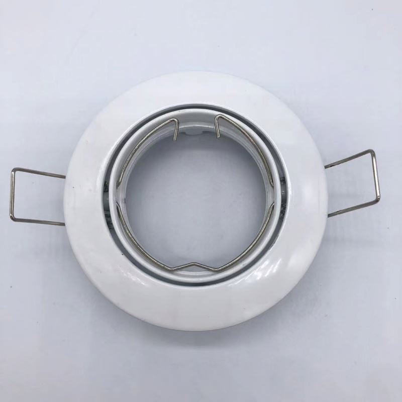 Белый круглый утопленный светильник 85 мм, регулируемый корпус рамы для лампы GU10 MR16 E27