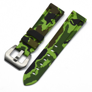 Camo Material de goma correa de reloj de <span class=keywords><strong>Apple</strong></span> Smart <span class=keywords><strong>Watch</strong></span> banda deportiva de silicona para la serie 5 6 <span class=keywords><strong>SE</strong></span> Samsung - Product Image 3