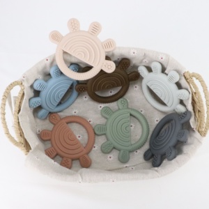 Hot bán nhà sản xuất bé teethers BPA free mọc răng Vòng đồ chơi vui dễ thương Silicone bé <span class=keywords><strong>Teether</strong></span> - Product Image 3