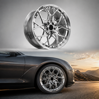 Rines Forjados de 20 Pulgadas en Negro Mate con Acabado Mecanizado 5x112, Rines de Aleación Forjados Personalizados para BMW, Mercedes, Audi, Porsche