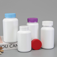 Bouteilles de pilules en plastique de 225 ml, 250 ml, 300 ml, 400 ml, flacon de pilules pharmaceutiques avec bouchon scellé coloré