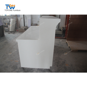 Conception de bureau de réception avant de magasin de <span class=keywords><strong>d</strong></span>étail <span class=keywords><strong>mobile</strong></span> de couleur blanche pour meubles de magasin - Product Image 4